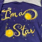 Disney NWT  Wish Spirit Jersey Women L Purple Glitter Star I'm a Star Movie Top Photo 3