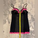 Apt. 9  Black Chemise with Pink Lace Trim Photo 4