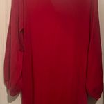 J.Crew Women's Merino Wool Red Twist Back Sweater Dress Knee Length XL Photo 3
