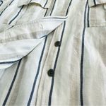 Rails Rowen Coco Stripe Lightweight Linen Blend Cinch Waist Jacket FLAW Size S Photo 7