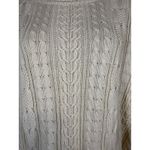 Wainscott Cable Knit Turtleneck Sweater Women's M Cream 100% Cotton Fisherman Size M Photo 3