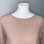 On Twelfth Tan Crew Neck Cropped Long Sleeve Sweater Women's Sz Medium Photo 1