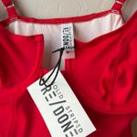 Solid & Striped NEW  Re/Done Veronica Red Underwire One Piece Bodysuit Swimsuit S Photo 4
