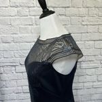 Tadashi Shoji  lace sequins navy blue cocktail semi formal dress XL Photo 3