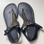Mixit Women's Black with Rhinestone Detailing T Strap Style Sandals Sz 7 Photo 3