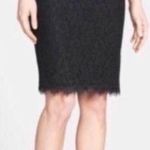 Diane Von Furstenberg  Scotia Lace Black Zipper Skirt Sz 6 Photo 0
