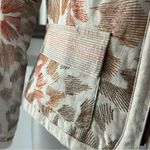 Coldwater Creek  Linen Blazer Oatmeal Beige Orange Brown Jacket Petite Size 10 Photo 12