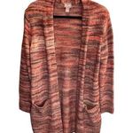 Chico's  Earthtone Striped Open Front Cardigan - size 1 (Medium) Photo 0
