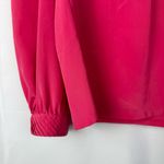 Vintage Gailord Hot Pink High Neck Long Sleeve Blouse M Size M Photo 3