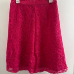 Versona  accessories Elegant Pink Lace Skirt, size 8, zips on the side Photo 0