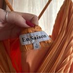 En Saison Illianna Maxi Long Dress High Low Asymmetrical Orange NEW Size‎ S Photo 4