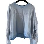 DKNY  Jeans Sky Blue Cropped Sweatshirt Size XL NWT Photo 6