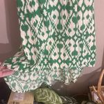 KAVU  medium green cream boho Aztec print high low tank dress Photo 1