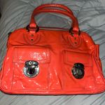 Marc Jacob’s super glossy Orange. Patent Leather Handbag Red Photo 1