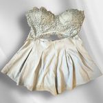 L'ATISTE  Strapless Lace Bustier‎ Shorts Romper nwt Photo 0