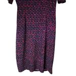 Ralph Lauren Lauren Purple/Burgundy Black Stretch Jersey Ruched Details Dress 8 Photo 9