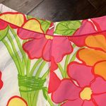 Lilly Pulitzer Women's White Pink Gala Floral Flower Flare Pink A Line Skirt 2 Photo 8