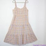 Madewell NEW Gingham Sweetheart Ruffle-Tiered Midi Dress, 14 Photo 3