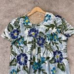 The Vermont Country Store Cotton Shortsleeve Muumuu Hawaiian Midi Dress Floral L Green Size L Photo 8