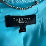Talbots Long Sleeve Teal Textured Wool Blazer Photo 7