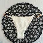 VIX SWIMWEAR Flora Tab Side Brazilian Bikini Bottom, Size Medium, $129 White Photo 3