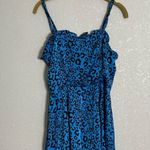 AQUA  Blue Animal Print Romper XS Photo 1