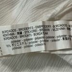 ZARA  Women’s Size M White Lace Square Neck Embroidered Gauzy Midi Dress Photo 7