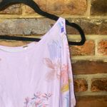 Free People Lavender Lilac Purple Floral Clear Skies Tunic Mini Dress Size Small Photo 2