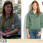 Madewell Tomboy Workshirt Army/Olive Green Button Down Long Sleeve Shirt Size XS Photo 1