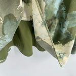 Vtg Y2K R&K Originals Babydoll Midi Dress 10 Cottage Floral Satin Ruched Flowy Green Photo 8