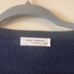 Equipment  Wool/Yak blend plaid v-neck pullover sweater size medium Photo 5