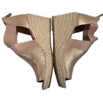 Gentle Souls Gentle Souls Kenneth Cole Charli Cross Elastic Wedge Sandals Rose Gold 7 Shoes Photo 3