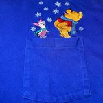 Disney Store Vintage Winnie the Pooh Piglet Embroidered Shirt Womens XXL Blue Photo 6