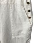 Stoney Clover Lane  x‎ Target Linen Blend Overalls Women's M White Pockets Photo 6