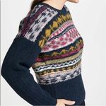 Jason Wu  Merino Wool Fair Isle Sweater Pullover Sz L Photo 5