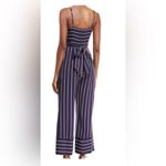 Bardot  Jumpsuit in Navy/Maroon/White Stripe Photo 6
