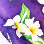 Hawaiian Print Canvas Tote Purple Plumeria‎ Purple Photo 5