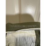 Talbots  Women's Perfect Short Olive Green Flat Front Casual Shorts Size 16P Photo 2