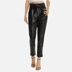 Lucy Paris  Black Faux Leather Dress Pants Photo 1