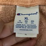 Champion Rust Orange Cut Off Sweat Shorts Size XL Photo 2