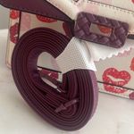 ALDO NWT Valentines Kisses Satchel Crossbody Bag White Pink Purple Photo 8