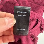 Lulus  Dress Womens X Small Red Purple Take Me to Brunch Lace Shift Mini‎ Photo 7