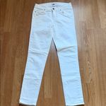 Paige  Women's Crisp White Skinny Jeans Photo 5