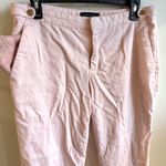 Banana Republic Factory Avery Linen Ankle Pant Pink Size 10 Photo 2
