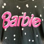 Barbie Black Pink Printed Acid Dyed Crewneck Short Sleeve Tee Shirt Medium Photo 1
