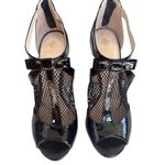 Isola EUC  Leather Bevin Mesh Heels Black Patent Size 7.5 Photo 5