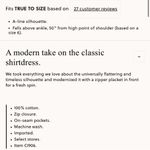 J.Crew  Zip-up shirtdress in cotton poplin Photo 2