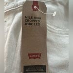 Levi's LEVI’S Mile High Wide Leg Cropped Button Fly White Jeans Size 29 NEW Photo 4