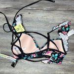 Sundazed Women's Black Multi Floral Brooke Underwire Bikini Swim Top sz 34B Photo 1