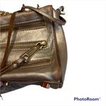 Rebecca Minkoff Five-Zip Mini Metallic Crossbody Bag Photo 8